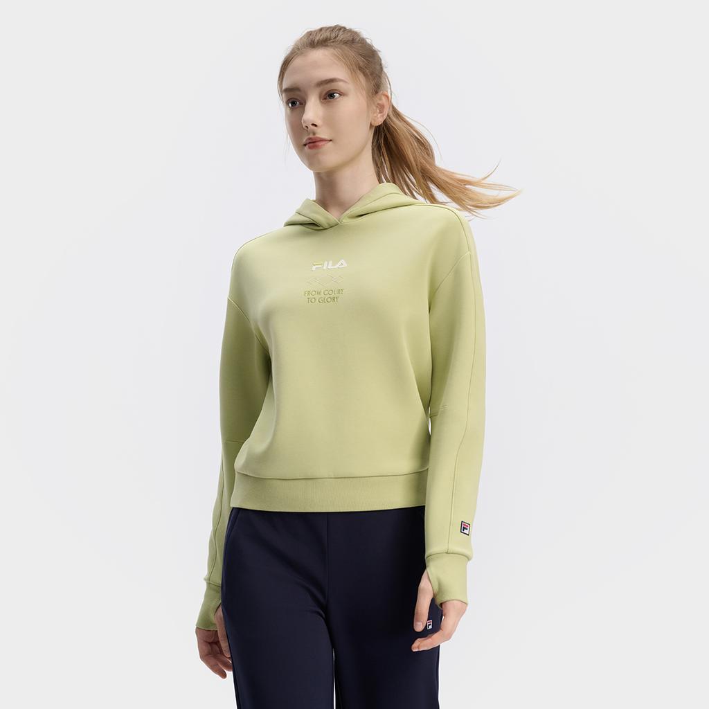 New FILA Sweatshirt Women's Dark Light Green A11W443202FLG