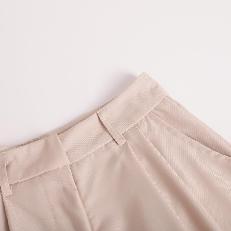 Summer New High Waist Shorts for Women Casual Loose Wide Leg Solid Shorts Female Short Pants Y2k Booty Shorts