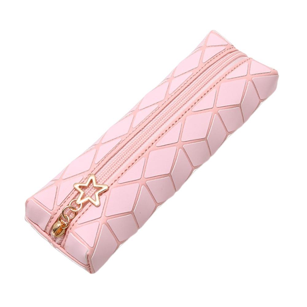 Portable Pen Bag PU Leather Stationery Storage Bag New Stationery Organizer  Students Gift