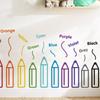 Reusable Auto Adhesive Wall Decal Colorful Pencil Designs Peeling Stick Wall Art Colorful Pencil for Homes Interior Decors