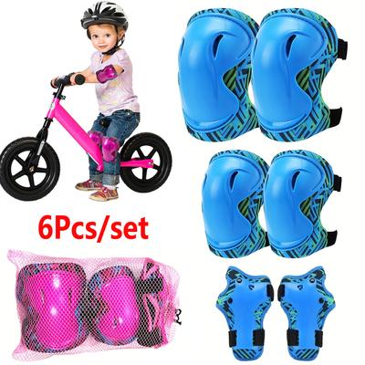 Kids Safety Gear Set Knee Elbow Wrist Pads For Roller Skating Cycling BMX Bike Skateboard Protective Equipment