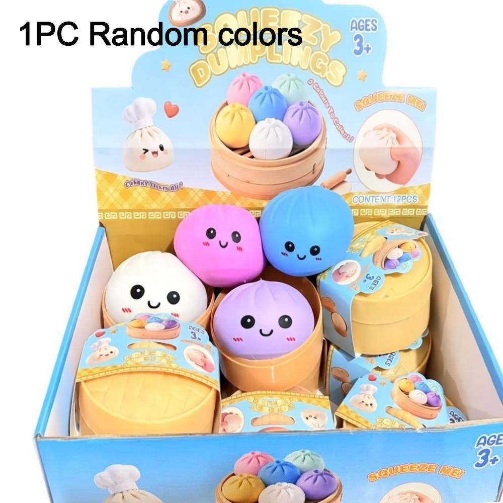 Soft Dumplings Blind Box Squeeze Toy Glitter Squeeze Toy Home Decoration 1-Random colors