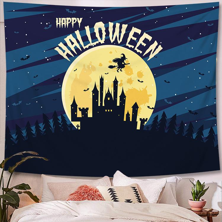 Scary Blood Palm Halloween Wall Tapestry Rug  Party  Covering  for Home Bar  Decor