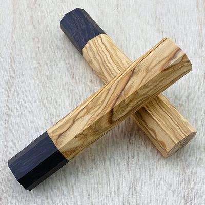 1 Piece DIY Wooden Material Sashimi Knife Octagonal Fish Fillet Durable Non-Slip Wooden Handle Kitchen Sashimi Knife Handle