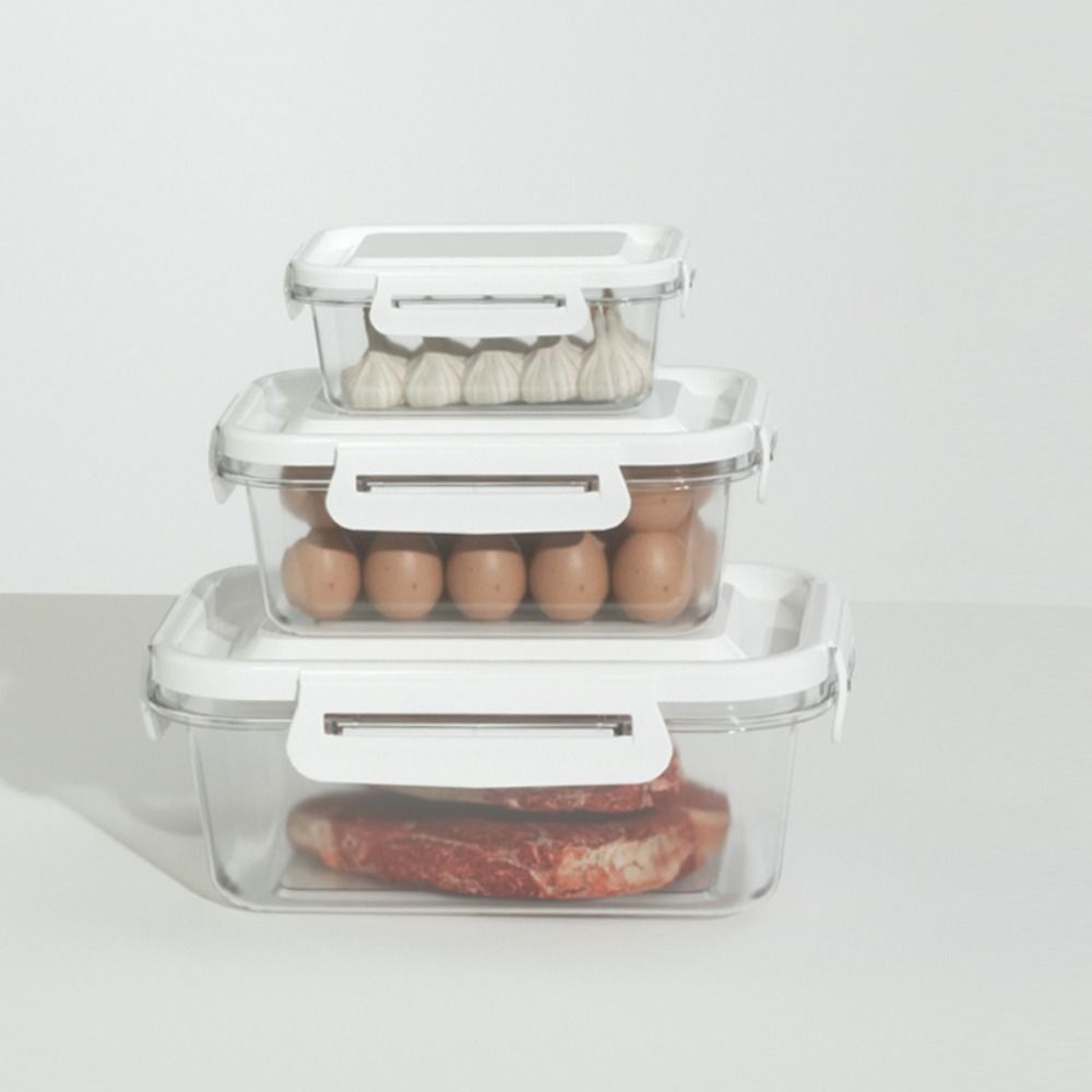 6pcs Leak-proof Food Storage Box Transaparent Food Container Fresh-keeping Box  Snack