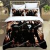 Rock Band Duvet Cover Set HD Comforter Cover Tokio Hotel Band Printed Bedding Set for Adult Kids Single Twin Full Queen King