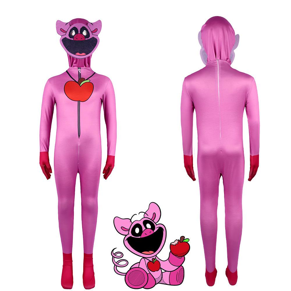 Poppy Adult&Kids Clothing Set Halloween Tights Onesie Cosplay Costume Playtime Cos Jumpsuits Sexy Bodysuit Costume 110CM-200CM