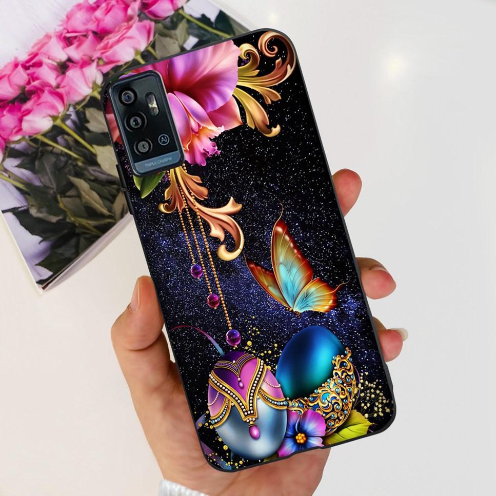 For ZTE Blade A71 6.52" Case Cartoon Dinosaur Football TPU Soft Silicone Cover For ZTE Blade A71 2021 A7030 Phone Cases Fundas