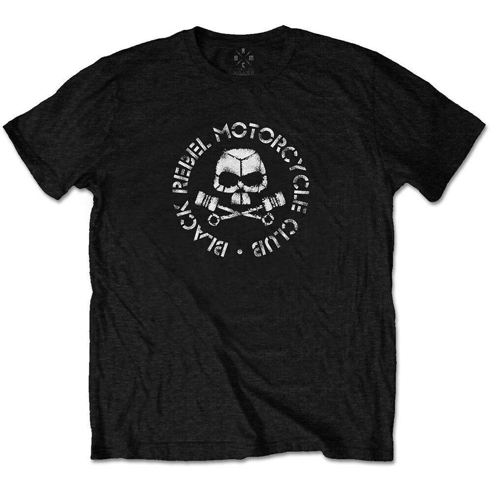 

Черная футболка унисекс Rebel Motorcycle Club Piston Skull