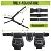 Tool bags consisting of 2 large fanny packs, 1 small fanny pack, and a shoulder strap.