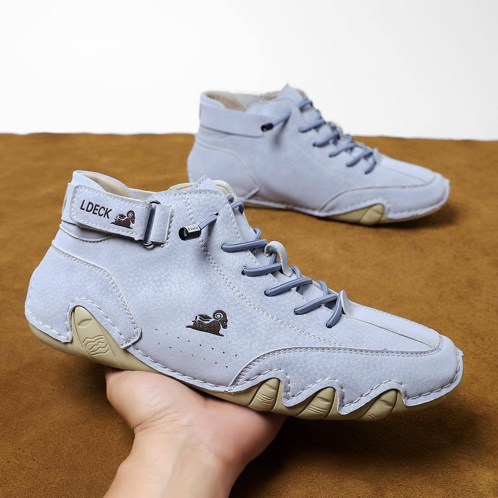 Ankle Boots Spring and Summer High Top Octopus Men's Non-slip Wear-resistant Casual Boots