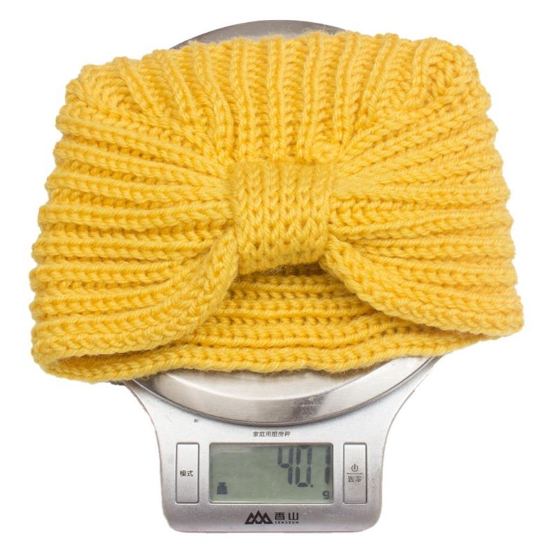 Autumn and Winter New Baby Solid Color Wool Hat, Children's Creative Knotted Pullover Hat, Baby Hat