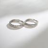 Tichia Real Shot Niche Design 999 Sterling Silver Etched Glacier Couple Rings - Perfect Valentine's Day Gift