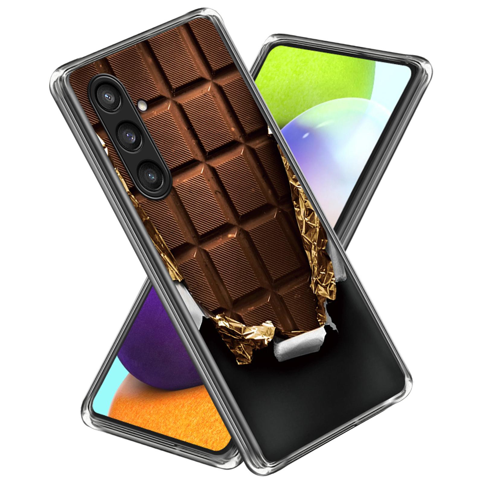 

For Samsung Galaxy S24 TPU Phone Case Pattern Printing Protective Cover Chocolate
