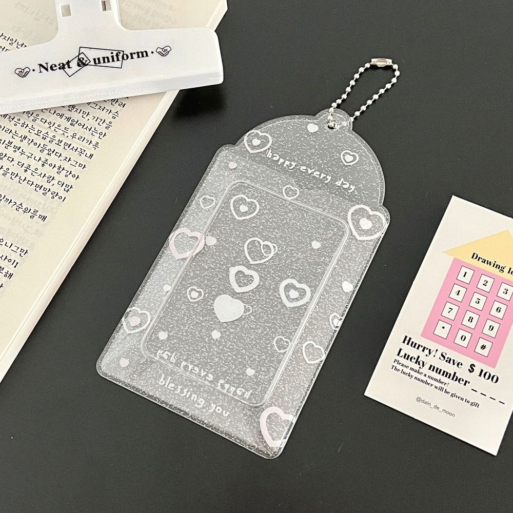 

Card Sleeve Small Card Album Transparent Star Album Cute Idol Photocard Holder Student style 3