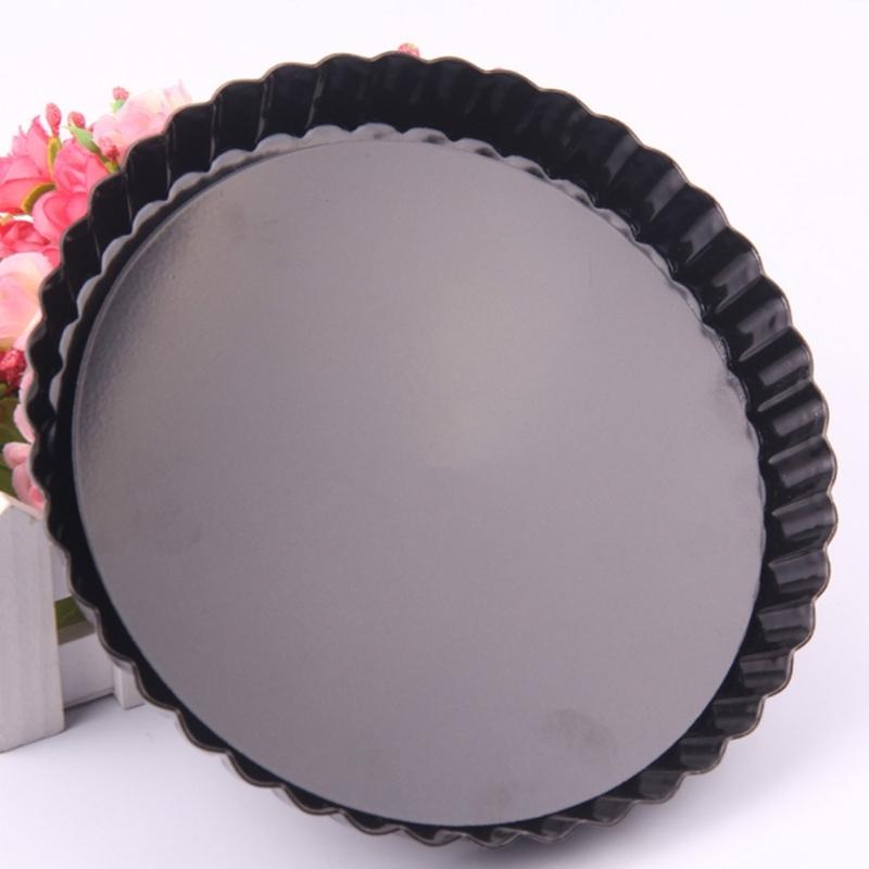 Heavy Duty Tart Pans Removable Loose Bottom Nonstick Quiches Pans Fluted Side Round Bakings Pans Tray Dishwasher Safe
