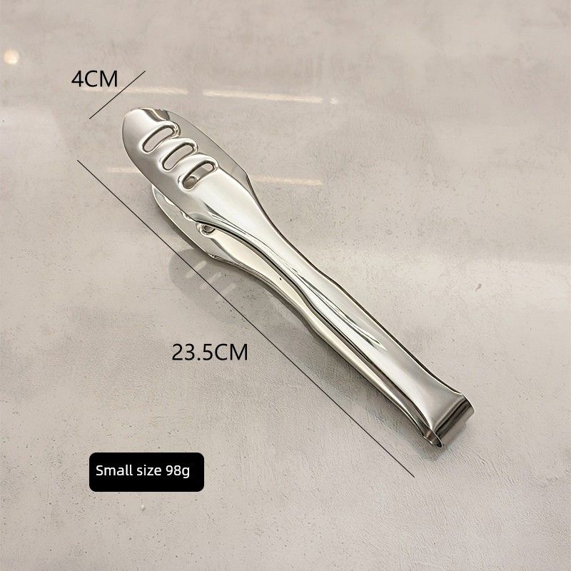

Integrated 316 Stainless Steel Clip Food Clip Thickened Kitchen Fried Steak Bread Barbecue Oven Mitts Barbecue Clip Small Size [316 Three Horizontal Hole Oval Clip]