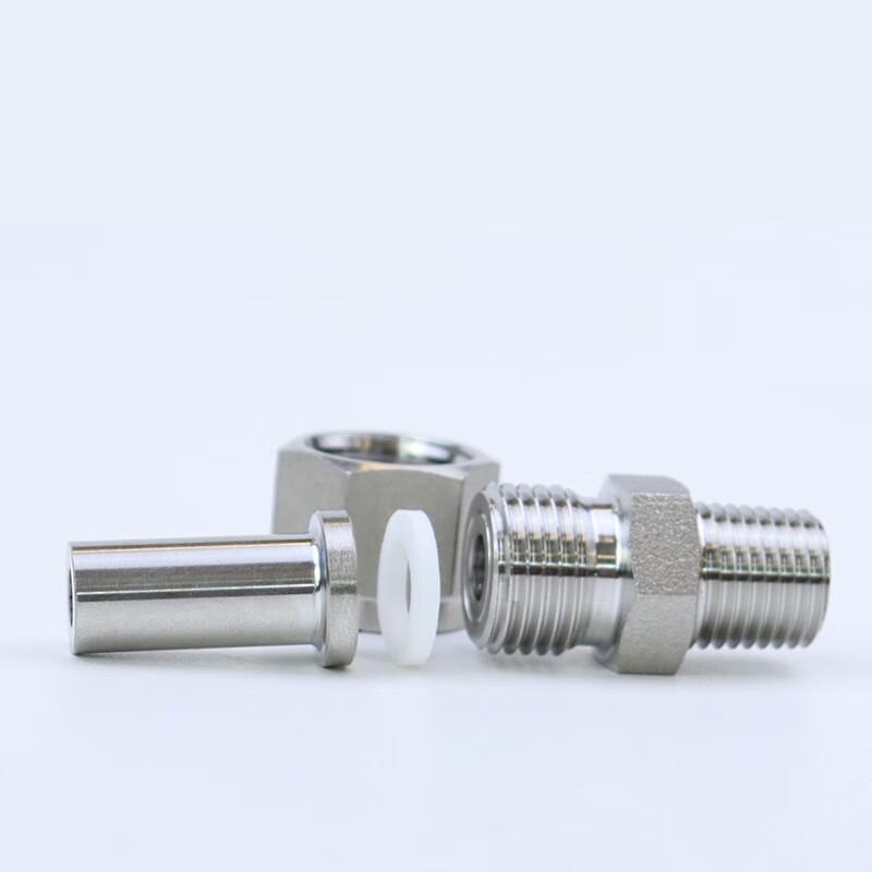 Diannan 304 Stainless Steel Threaded Welding Straight Union Connector