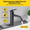 Kitchen Sink Faucet Mat Diatomite Sink Faucet Splash Guard Water Absorbent Stone Sink Tray Quick Drying Soap Sponge Sink Pad