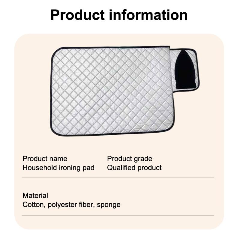 Foldable Ironing Mat Heat Resistant And Steam Proof Perfect For Home Daily Use And Travel Easy To Store