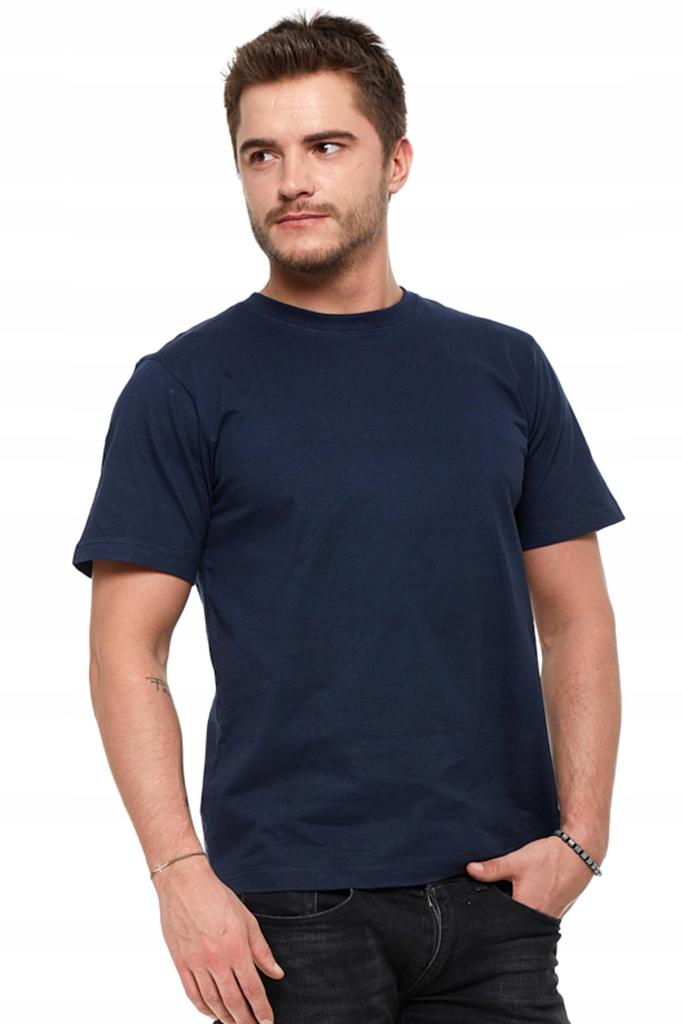 T-Shirt Men's Cotton Short Sleeve M Navy