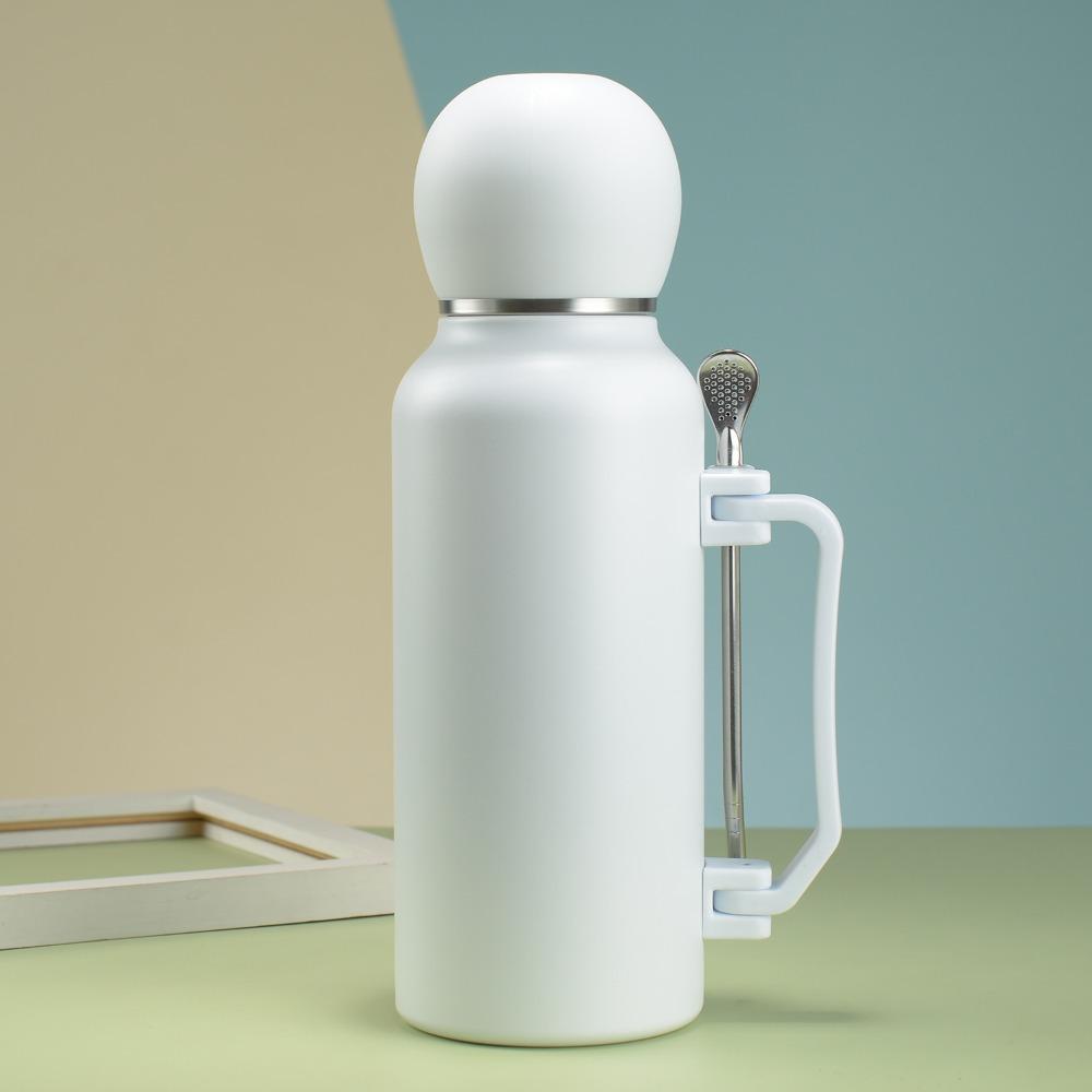 1,3L Yerba Mate Thermosflasche Edelstahl Thermobecher Tragbare Isolierflasche Camping