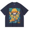 230 Gsm 100% Cotton Demon Slayer V100 Zenitsu Print Unisex Heavy Cotton T Shirt