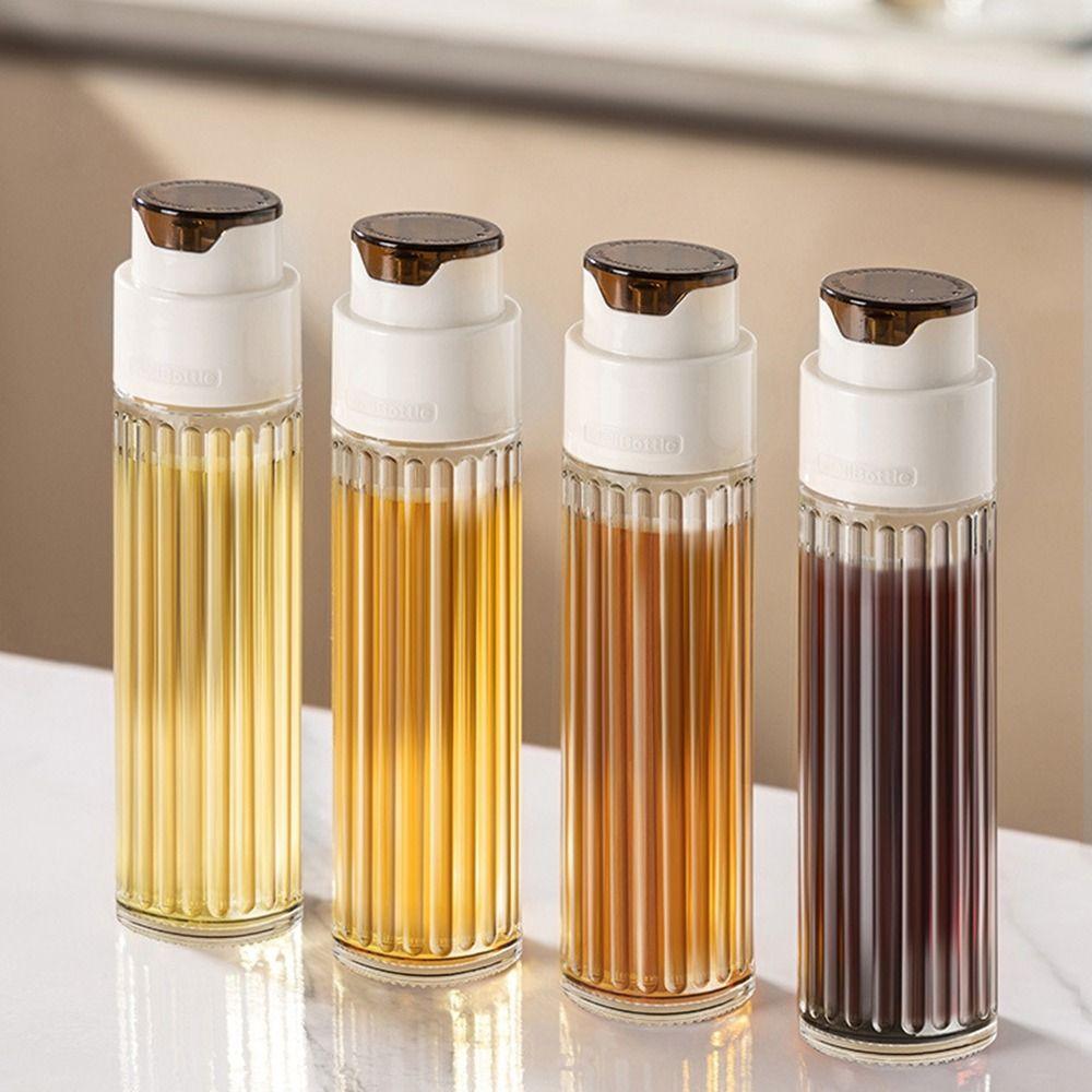 Transparent Gravity Glass Oil Pot Thickened Glass Oil Dispenser Oil Container  Kitchen Gadget