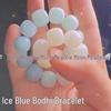 Xiaohongshu Style Soft Gradient Pink Bracelet for Students: Ice Transparent Finger Wrap Around Beads - Perfect for Gifting Besties.