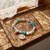 Shell Crushed Stone Imitation Pearl Star Conch Bracelets For Women Men Boho Starfish Bangle Ocean Beach Vacation Summer Jewelry
