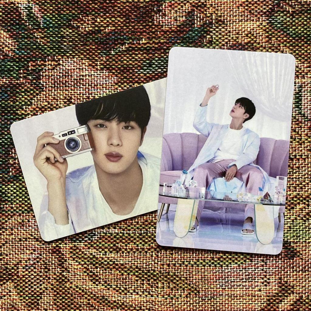 [USED] Korean Jin Unreleased BTS BE Bangtan Rakidro Trading Cards 2 Pieces