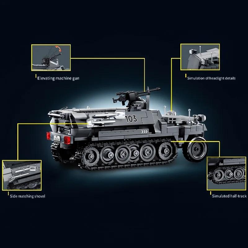 Military Army Soldiers World War SWAT Armored Vehicle Main Battle Tank Building Blocks Bricks Kids Boy Toy Assembly Christmas Birthday Gifts