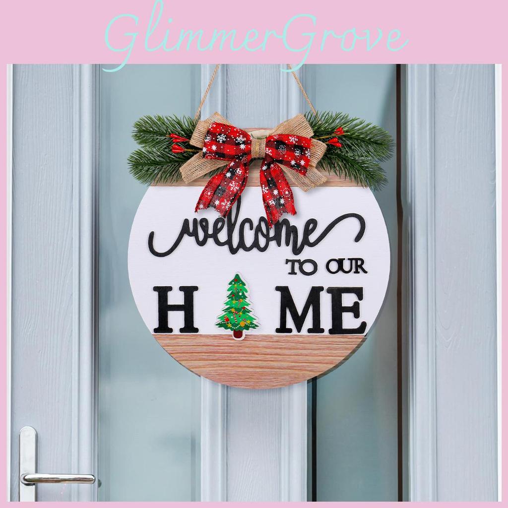 Welcome Hanging Sign Board With Magnetic Wooden Frame For Home And Decor Event