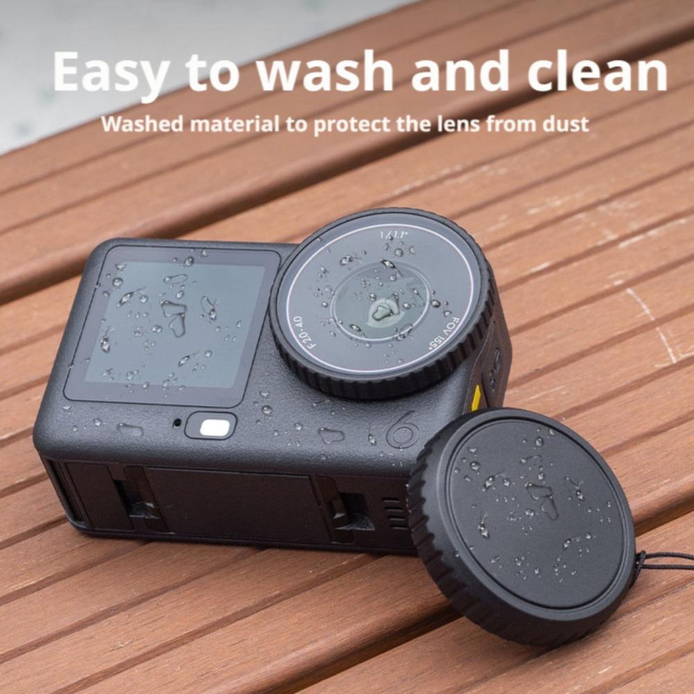 For DJI Osmo Action 6 Silicone Lens Cap Custom Made Anti-scratch & Anti-Fingerprint Protective Cover for Action6 Accessories