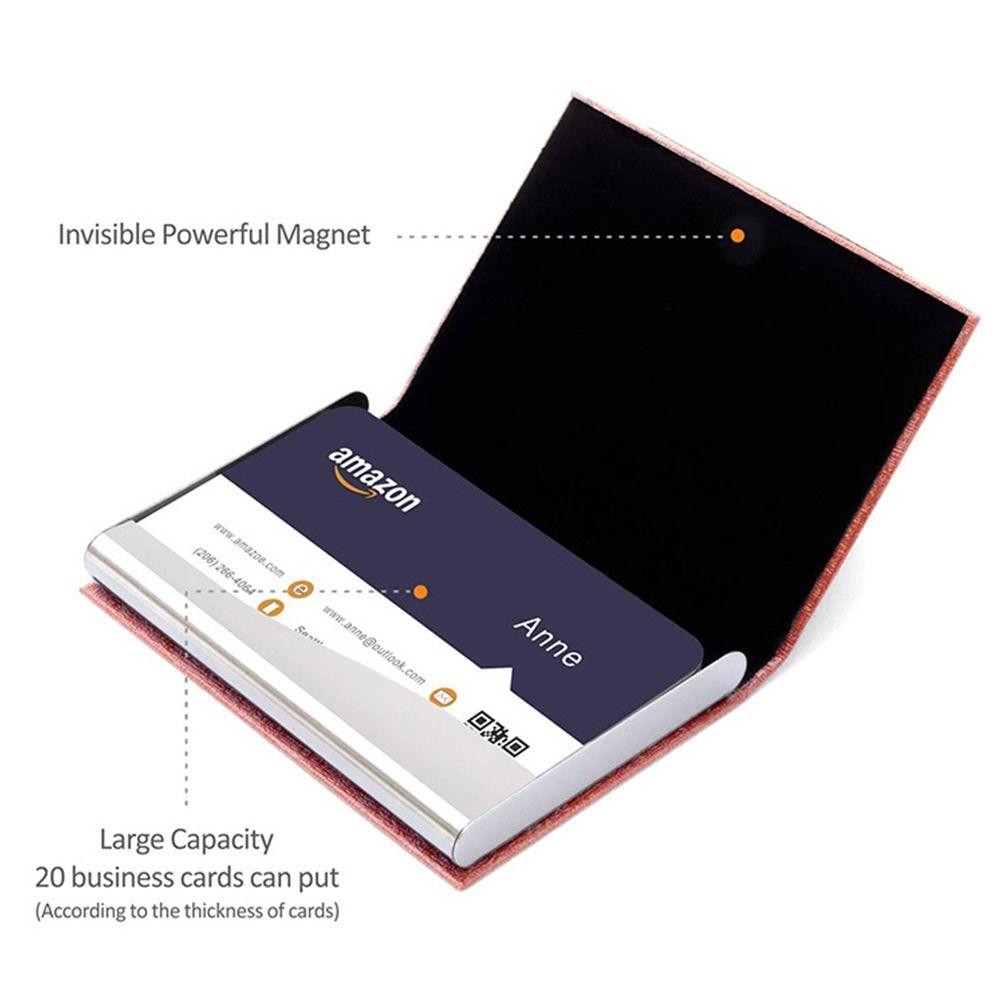 Für Ausweis Kreditkarte PU-Leder Visitenkartenhalter Namenskartenhalter Kartenetui Kartenfach