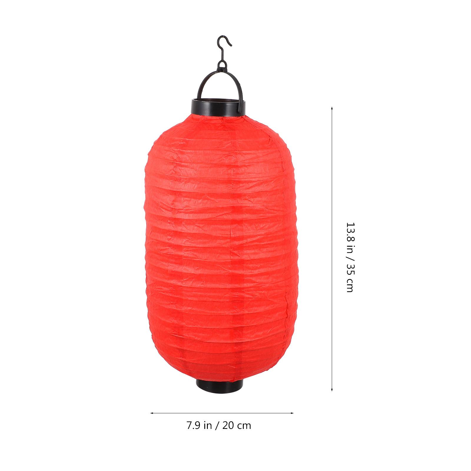 

LED Gourd Paper Lanterns Japanese Style Hanging Decorative Lanterns for Festival Spring Festival Wedding Party Bedroom Night красный