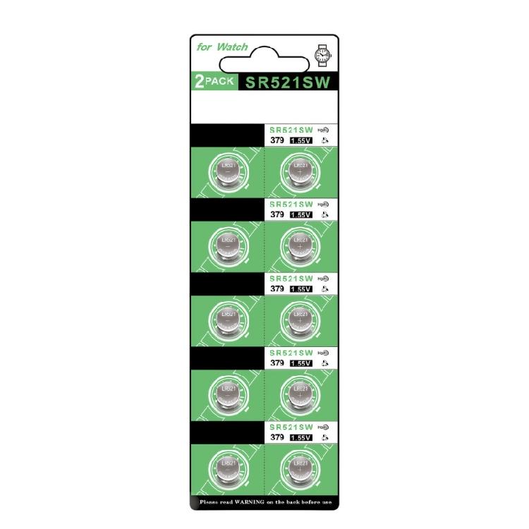LR521 Button Cell Batteries AG0/SR521 Watch Calculator Remote Batteries Effective Power Output Lightweight Structure