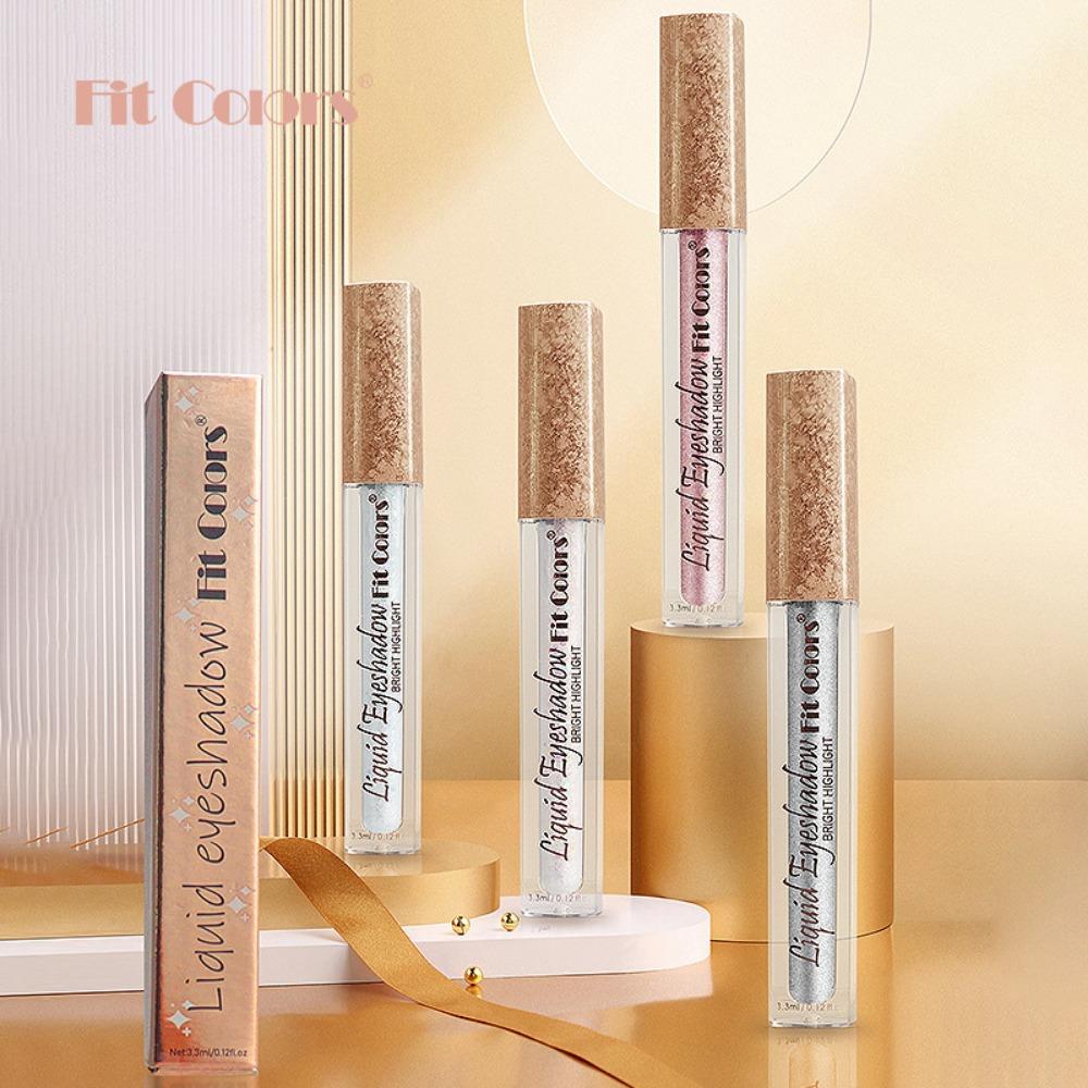 Fit Colors Liquid Pearl Light - Kovová textura očních stínů se snadno barví Pearl Light, Thin Eye Shadow Lip Lip Fluid
