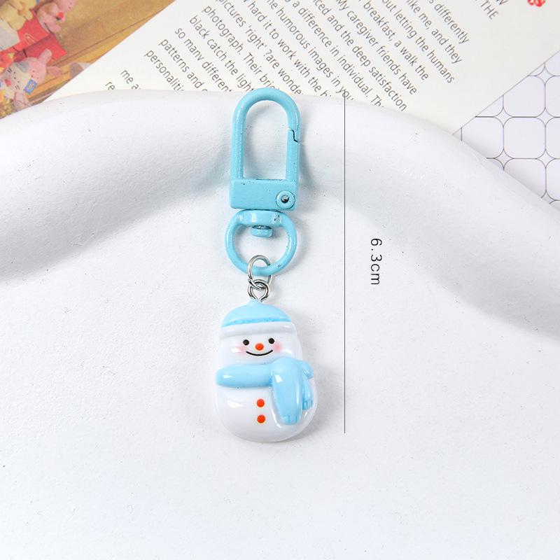 Cartoon Santa Claus Keychain Ornament - Cute Christmas Gift for Backpack or Home