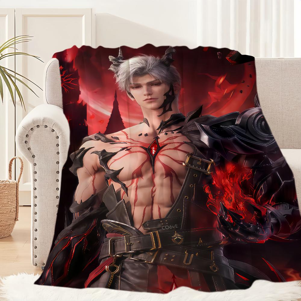 Game Love and Deepspace Sylus Warm Soft Plush Nap Blankets Sofa for Living Room Office Bedroom Home Travel Kid Birthday Gifts