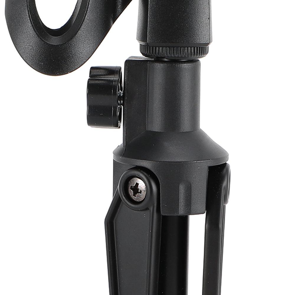 With Mic Clip Portable Mic Stand Foldable Microphone Tripod for Online Broadcasting