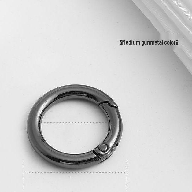 Runder Metall-Federverschluss Schlüsselanhänger für Taschen und Accessoires