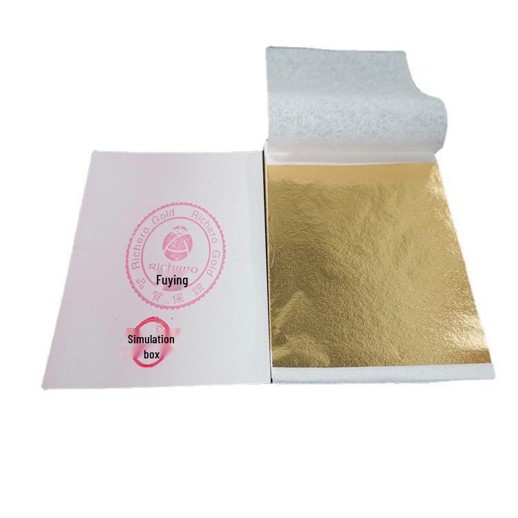 Taiwan Gold Leaf Paper - Gold, Silver, Rose Gold, Champagne Gold & Champagne Silver (8x8.5cm) Silver