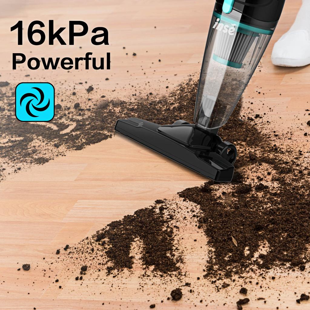 INSE R3S Kabelstaubsauger 16Kpa 6M Extra langes Kabel Handstaubsauger zur Autoreinigung Hartboden Haushaltsgerät