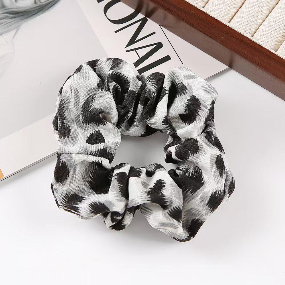 Durable High Elasticity Leopard Print Scrunchie for Adults