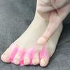 2Pcs Toe Separators for Overlapping Toes Soft Silicone Bunion Corrector for Men Women Reusable Ergonomic Spacer for Foot Alignment Hallux