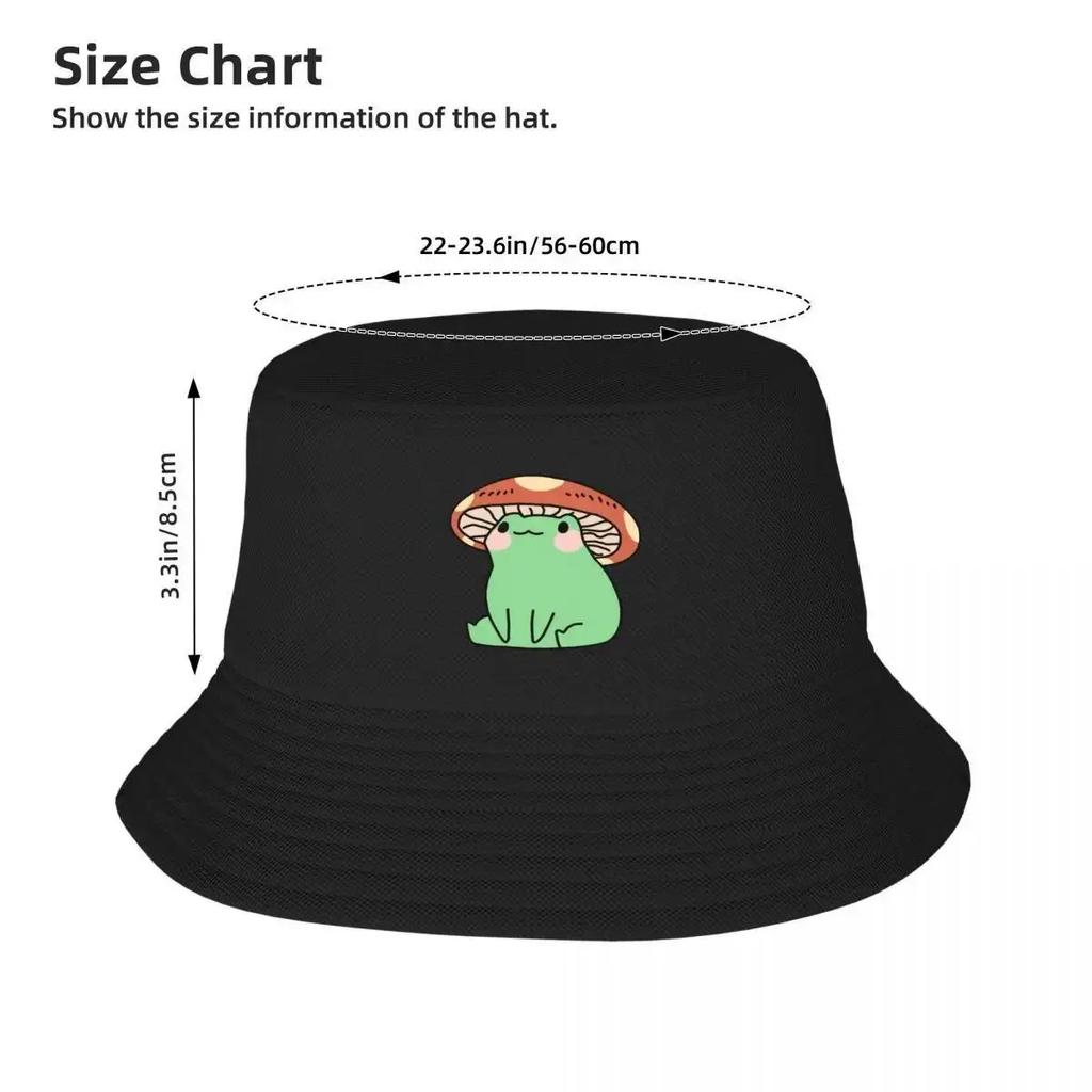 Mushroom Frog Bucket Hat Tactical Cap Luxury Cap Men Luxury Brand Women's