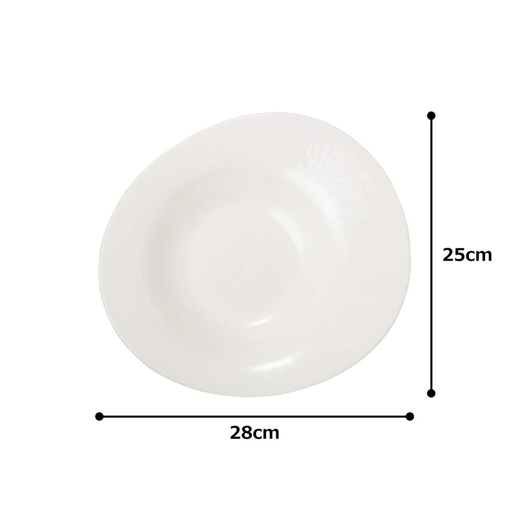 NARUMI Styles Tränenform tiefer Knochenporzellanteller, 28cm, China, 50617-5298