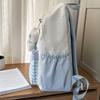 Student Bag Female Junior High School Student Campus Contrast Backpack Lightweight Commuter Backpack