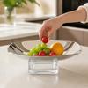 Stainless Steel Fruit Tray Sleek Metal Serving Platter Easy to Clean